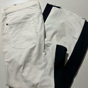 7 For All Mankind White Jeans